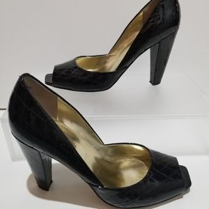 Enzo Angiolini Open Toe Pump Heel Size 7.5